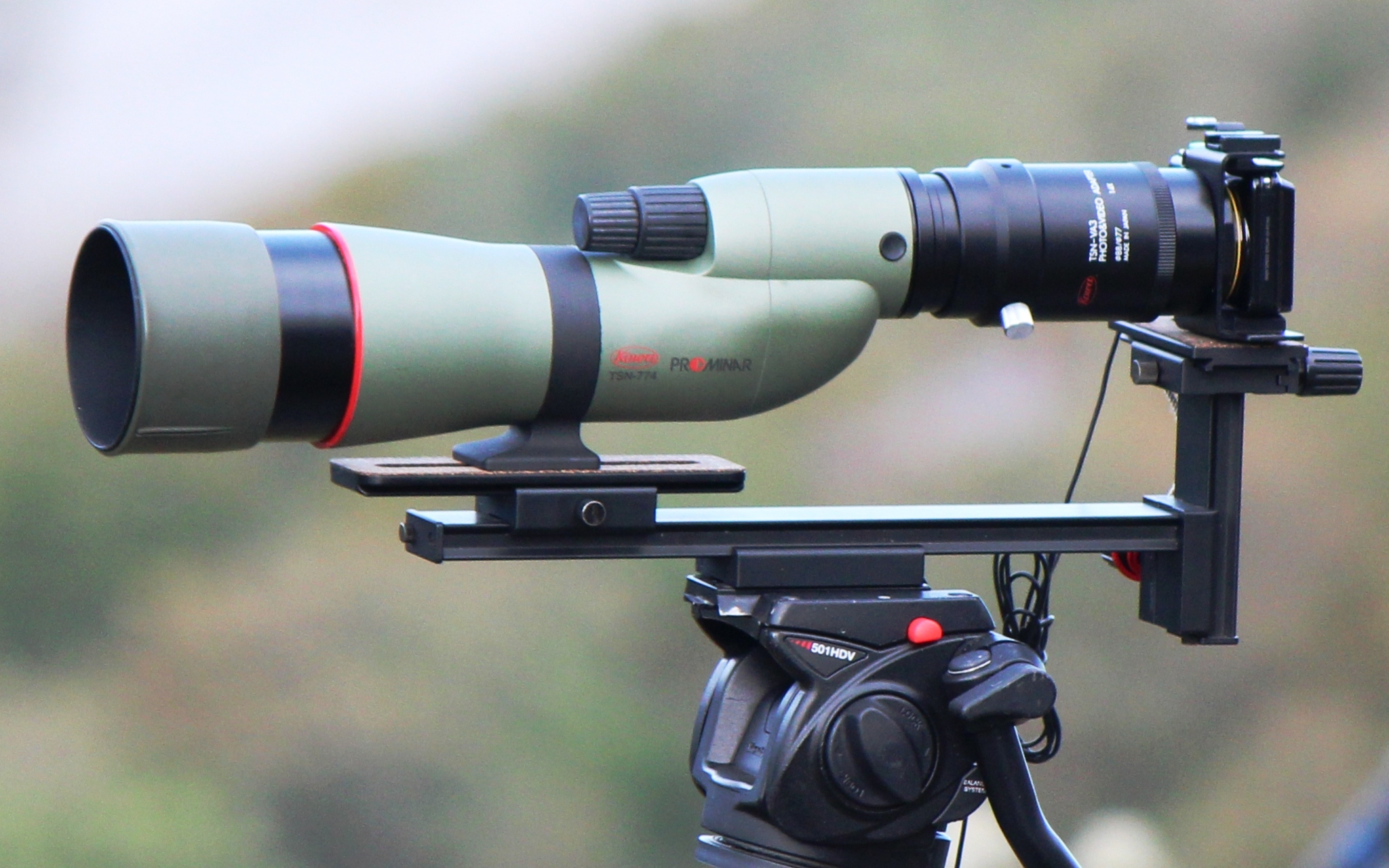 Digiscoping met spotting scope